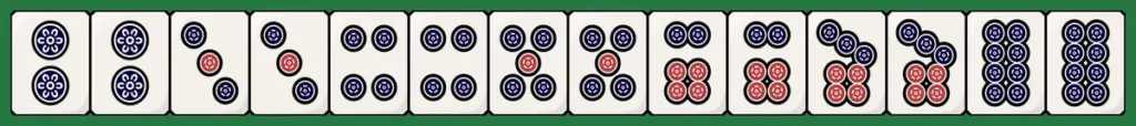 【大車輪の手牌例】
p22334455667788