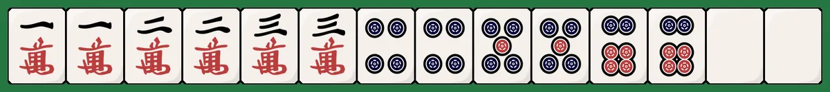 二盃口の手牌例